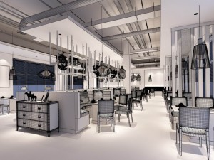 restaurant teahouse cafe drinks clubhouse 16 3D 模型