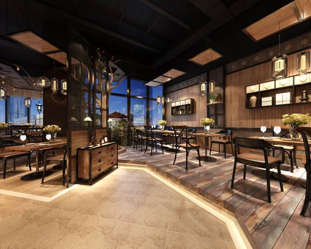 restaurant teahouse cafe drinks clubhouse 17 Modèle 3D .c4d .max .obj .3ds .fbx .stl .blend 