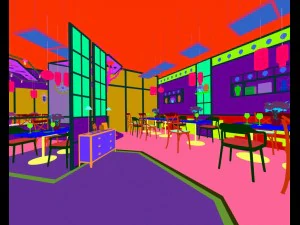 restaurant teahouse cafe drinks clubhouse 17 3D Model