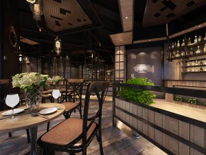 restaurant teahouse cafe drinks clubhouse 17 3D Model