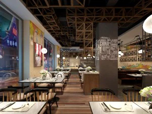 restauracja herbaciarnia kawiarnia napoje klub 18 Model 3D