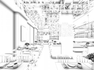 restaurant teahouse cafe drinks clubhouse 18 3D Model