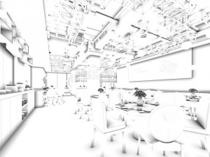 restaurant teahouse cafe drinks clubhouse 18 3D Model