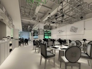 restaurant teahouse cafe drinks clubhouse 18 3D Model