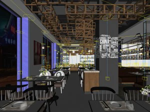 restaurant teahouse cafe drinks clubhouse 18 3D Model