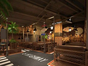 ristorante sala da t&egrave; bar bevande club house 19 Modello 3D