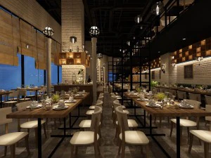 restaurant teahouse cafe drinks clubhouse 20 3D Model