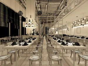 restaurant teahouse cafe drinks clubhouse 20 3D Model