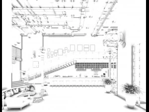 restaurant teahouse cafe drinks clubhouse 20 3D Model