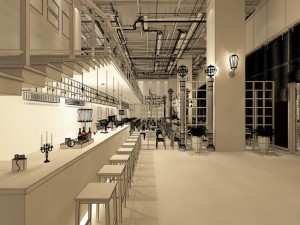 restaurant teahouse cafe drinks clubhouse 20 3D Модель