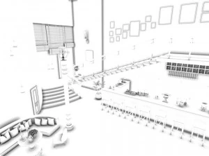 restaurant teahouse cafe drinks clubhouse 20 3D Model