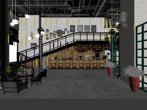 restaurant teahouse cafe drinks clubhouse 20 3D Модель