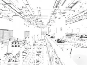 restaurant teahouse cafe drinks clubhouse 20 3D Model