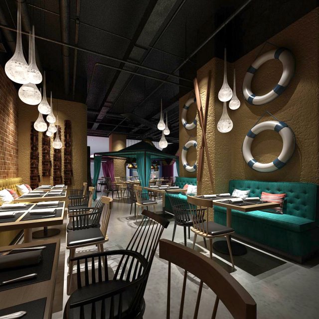 restaurant teahouse cafe drinks clubhouse 21 3D मॉडल .c4d .max .obj .3ds .fbx .stl .blend 