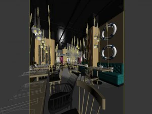 restaurant teahouse cafe drinks clubhouse 21 3D Model