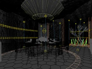 restaurante casa de t&eacute; cafeter&iacute;a bebidas casa club 23 Modelo 3D