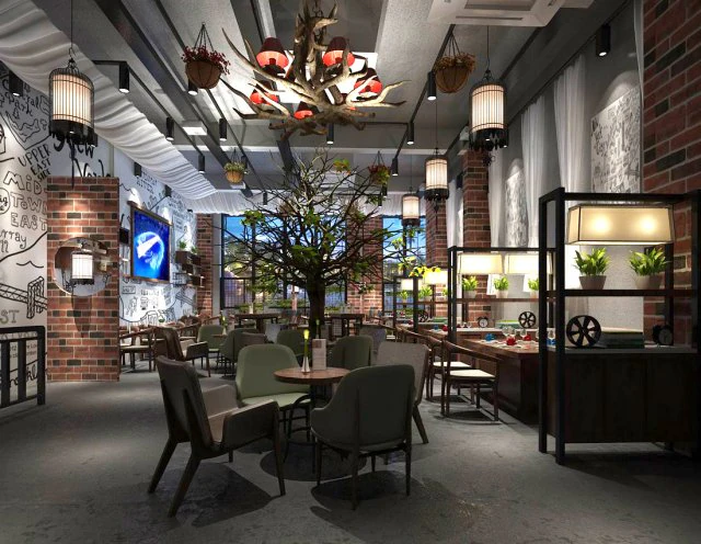 restaurant teahouse cafe drinks clubhouse 26 3D Model .c4d .max .obj .3ds .fbx .stl .blend 