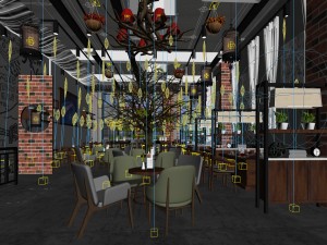 restaurant teahouse cafe drinks clubhouse 26 3D Модель