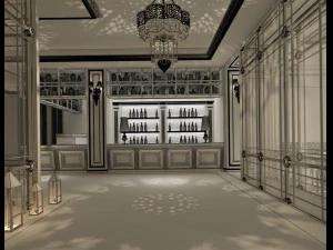 restaurant teahouse cafe drinks clubhouse 27 3D Model