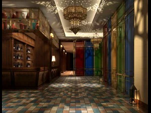 레스토랑 찻집 카페 음료수 클럽하우스 28 3D 모델