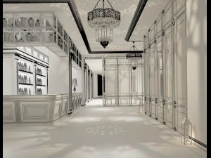 restaurant teahouse cafe drinks clubhouse 28 3D Model