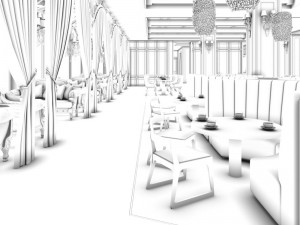 restaurant teahouse cafe drinks clubhouse 29 3D Model