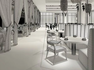 restaurant teahouse cafe drinks clubhouse 29 3D Model