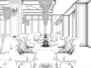 restaurant teahouse cafe drinks clubhouse 30 3D Model