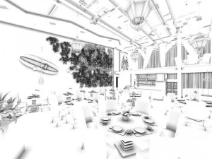 restaurant teahouse cafe drinks clubhouse 31 3D Model