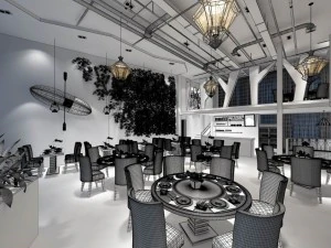 restaurant teahouse cafe drinks clubhouse 31 3D Model