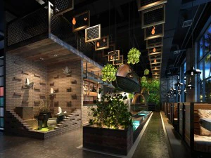 restaurante casa de chá café bebidas clube 32 Modelo 3D