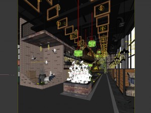 restaurant teahouse cafe drinks clubhouse 32 Model 3D