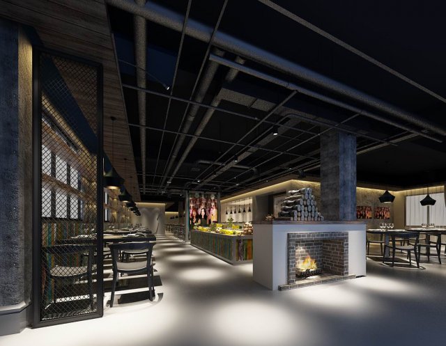 restaurant teahouse cafe drinks clubhouse 33 3D 모델 .c4d .max .obj .3ds .fbx .stl .blend 