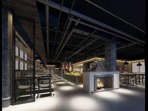 레스토랑 찻집 카페 음료수 클럽하우스 33 3D 모델