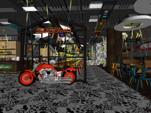 restaurant teahouse cafe drinks clubhouse 34 Modello 3D