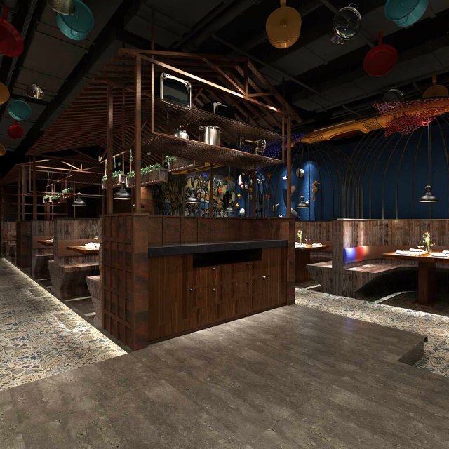 restaurant teahouse cafe drinks clubhouse 36 Modelo 3D .c4d .max .obj .3ds .fbx .stl .blend 