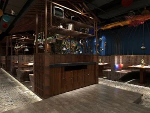 레스토랑 찻집 카페 음료수 클럽하우스 36 3D 모델