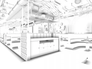 restaurant teahouse cafe drinks clubhouse 36 3D Model