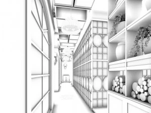 restaurant teahouse cafe drinks clubhouse 37 3D Model