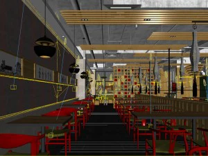 restaurant teahouse cafe drinks clubhouse 38 3D Model