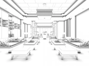 restaurant teahouse cafe drinks clubhouse 39 3D Model