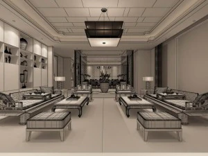 restaurant teahouse cafe drinks clubhouse 39 3D Model
