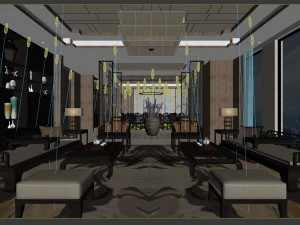 restaurant teahouse cafe drinks clubhouse 39 3D Model