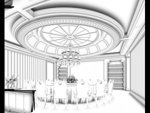 restaurant teahouse cafe drinks clubhouse 40 3D 모델