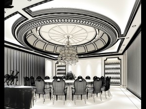 restaurant teahouse cafe drinks clubhouse 40 3D 모델