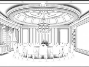 restaurant teahouse cafe drinks clubhouse 40 3D Model