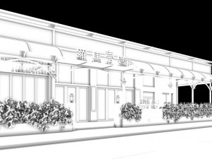 restaurant teahouse cafe drinks clubhouse 41 3D Model