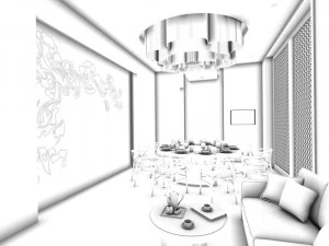 restaurant teahouse cafe drinks clubhouse 42 3D Model
