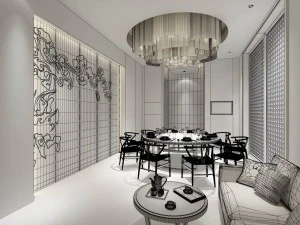 restaurant teahouse cafe drinks clubhouse 42 3D Model