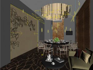 restaurant teahouse cafe drinks clubhouse 42 3D Model